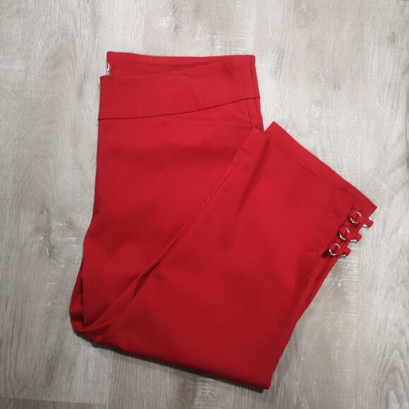Ricki's Ladies Red Size XXL Pull On Style Capri Length Pants - Picture 5 of 12